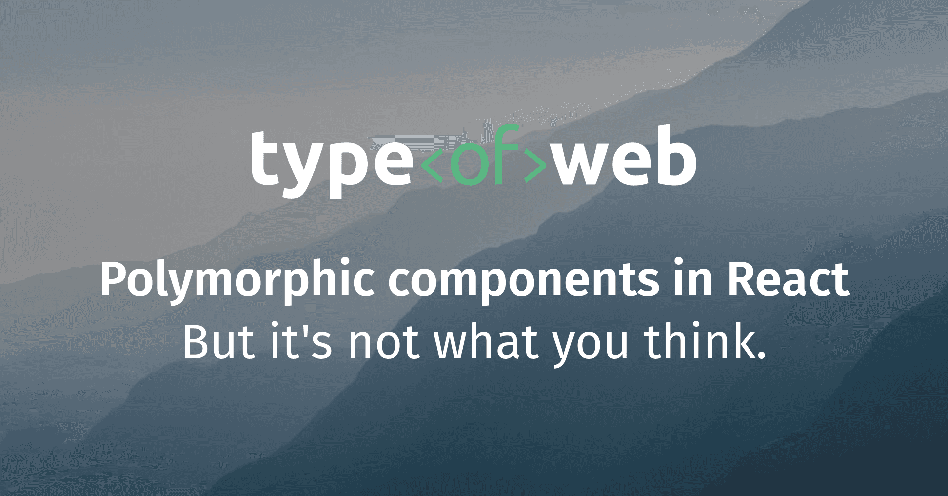 Polymorphic components in React